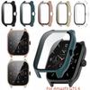 Tempered Glass+PC Case for Huami Amazfit GTS 4 Anti Scratch Screen Protector for Amazfit GTS 4 Mini Protective Case