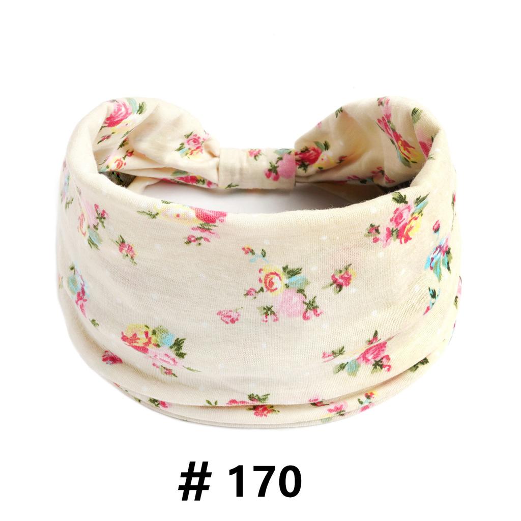 Бохо повязки на голову для женщин Хлопковые широкие повязки на голову Эластичная повязка для волос Нескользящая для тренировок Йоги Бега Тюрбан Головной убор Аксессуары для волос