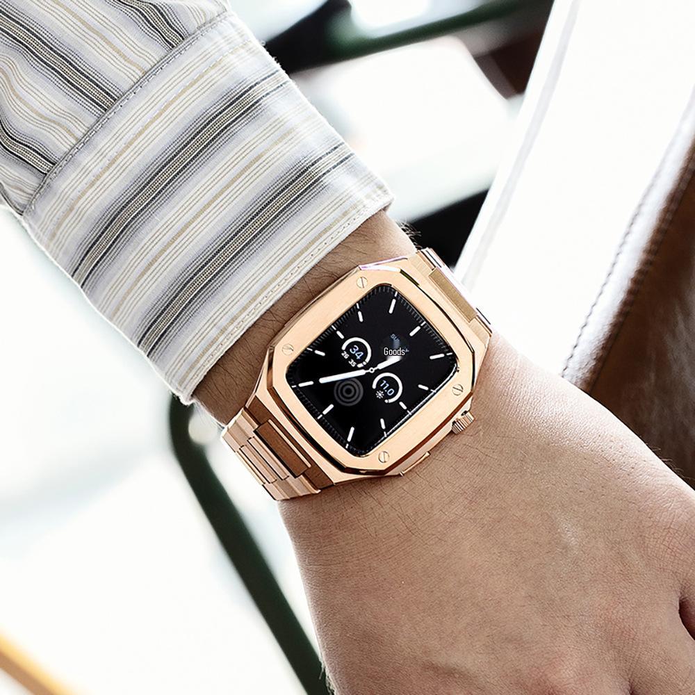 Совместимый набор модификаций Audemars Piguet для корпуса Apple Watch S9 с защитой для iWatch S7/8/9 41/44/45 мм