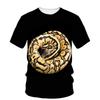 3D Print Scary Snake T Shirt Men Python Animal Graphic Tees Summer Street Women O-Neck Tops Loose Fashion Oversize T-Shirts