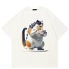 Streetwear 3D Digital Cat Unisex T-Shirt Cotton Tshirt Unisex Tops Tees Summer Short Sleeves T Shirt