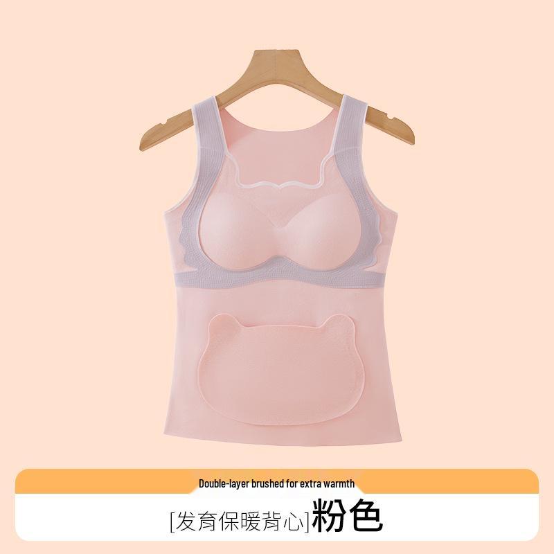 Развивающий терможилет для девочек с нагрудными вкладышами и карманами для учениц средней школы