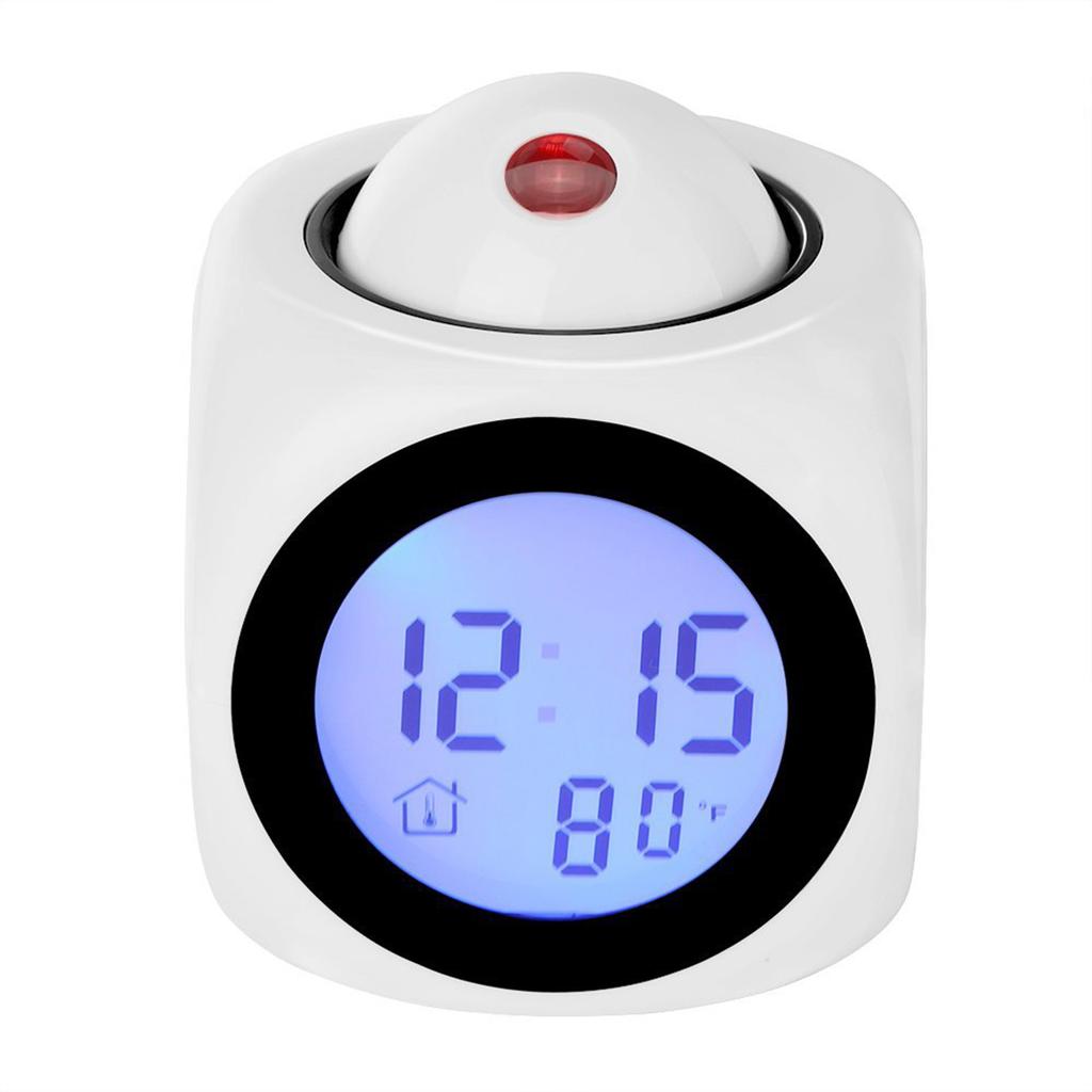 Creative LED Projection Alarm Clock Digital Display Bedsides Alarm Clock Telling the Time Snooze Temperature Home Ceiling Clock