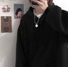 Женская толстовка с капюшоном в корейском стиле - осень/зима, свободный крой, бархатная подкладка, длинный рукав