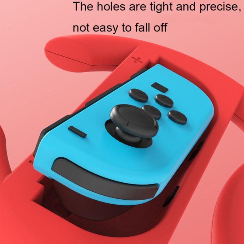 2 шт. Игровые рули Удобный захват Plug Play Точная посадка Реалистичный игровой опыт Двойной против геймпада Рули для Switch OLED