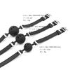 SM Gag Ball Diameter Silicone with Hole Mouth Plug Mouth Gag Ball SM Goods Restraints Cosplay Captive Play Slave Adult Goods Black 4.5cm (M4.5cm)