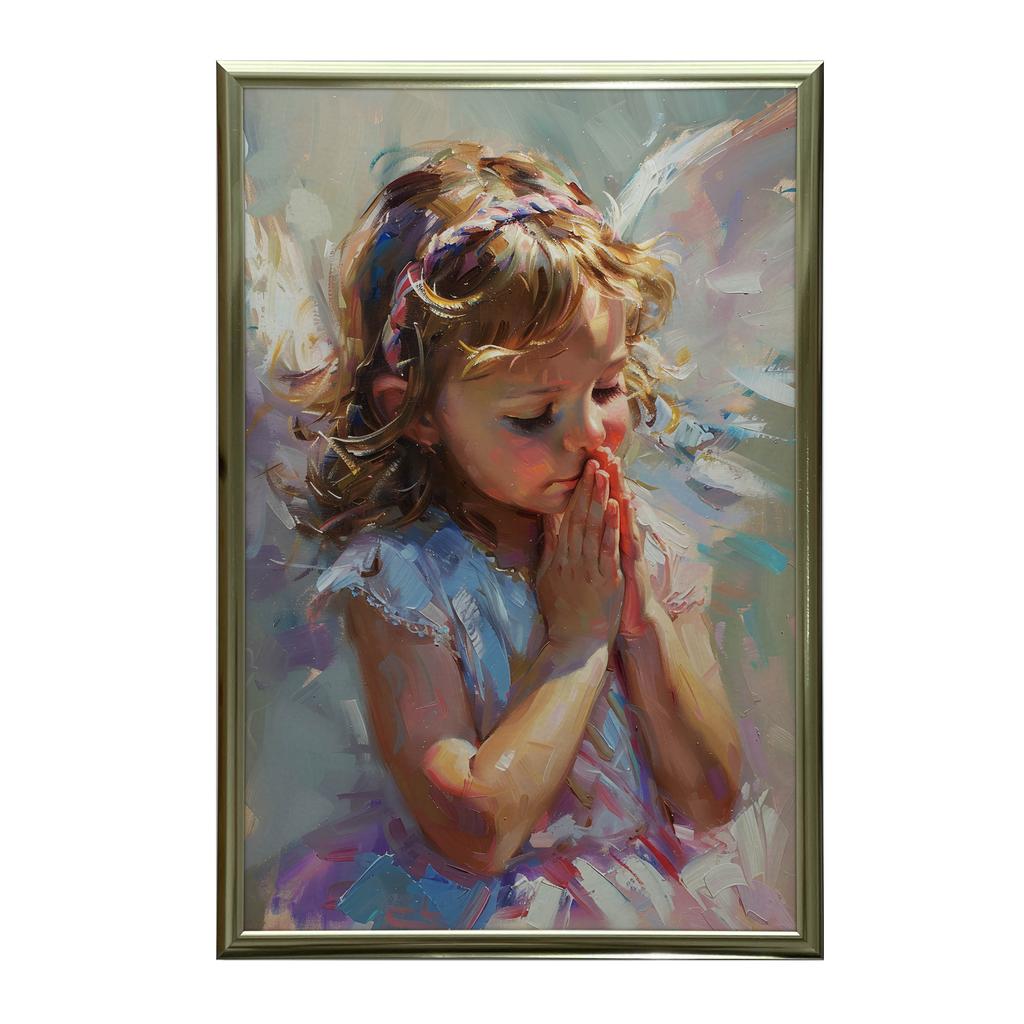 Pastel Angel Poster Pastel Angel Poster, 50X70 Cm, Black Aluminum Frame, 230 Gsm Matte Paper
