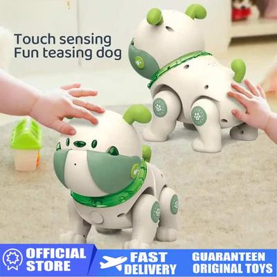 Новая интеллектуальная программируемая игрушка, радиоуправляемые игрушки для домашних животных, интерактивные голосовые и сенсорные танцевальные музыкальные пульты дистанционного управления, мультяшный робот-собака