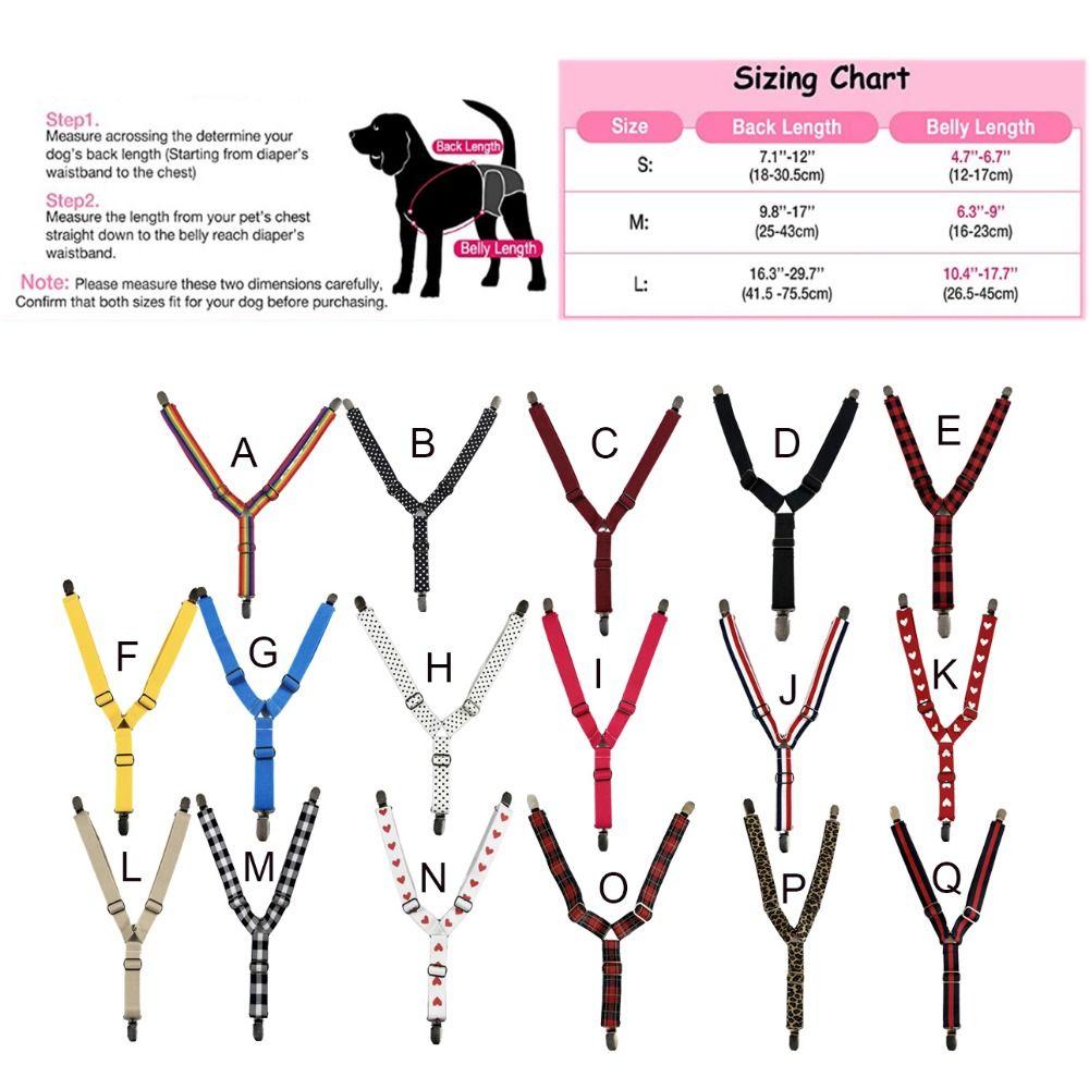 Эластичный ремешок-клипса для физиологических штанов для питомца, полиэстеровый держатель для подгузника для собаки, подтяжка, для дома/улицы