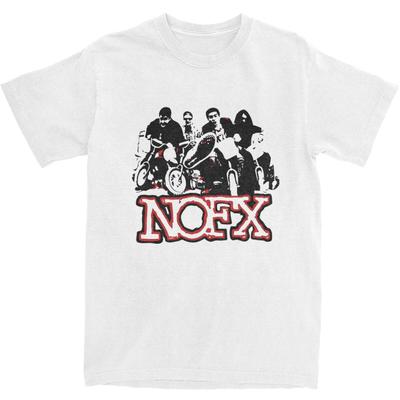 Музыкальный Постер Nofx Футболка Мужская Американская Панк-Рок Группа Винтажная 100% Хлопок Футболки Летняя Футболка с Круглым Вырезом Большие Размеры Топы