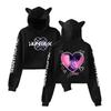 Anime Kpop Demon Hunter Saja Boy Crop Tops Women Sweatshirt Long Sleeve Girls Fashion Sweatshirts Gift