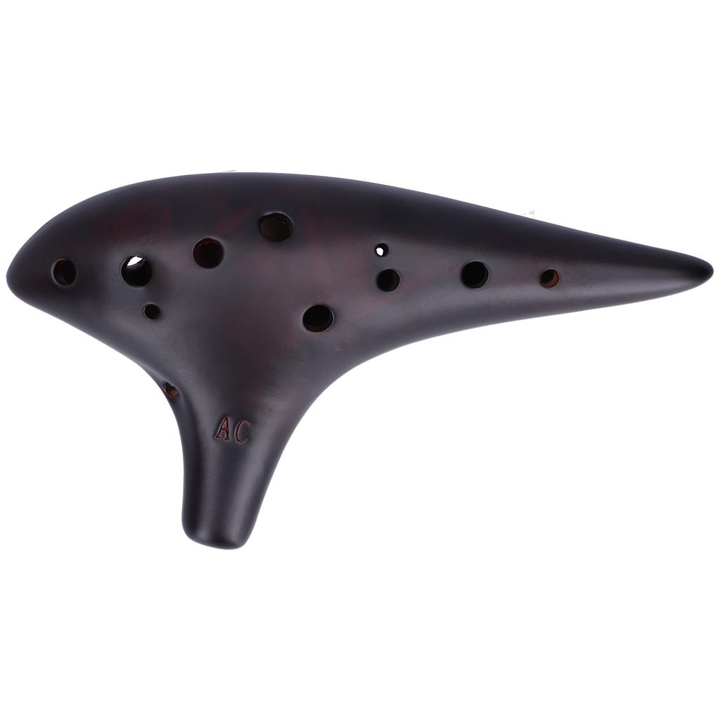 12‑Hole Alto C Ocarina Dolomite Shell Classic Flute Instruments for Professional Beginner