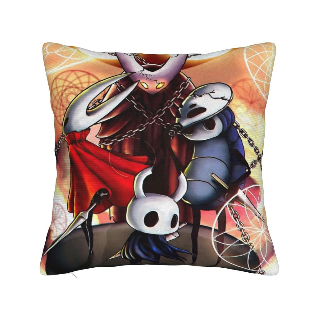 Чехлы на квадратные подушки Hollow Knight Полиэстер Автомобильный Чехол для подушки Экшен-приключение Креативный Декор Чехол для подушки 4545