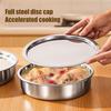 Stainless Steel Egg Steamer Bowl with Lid Food Grade Steaming Pot for Microwave Heat Resistant Custard Dish for Home Kitchen