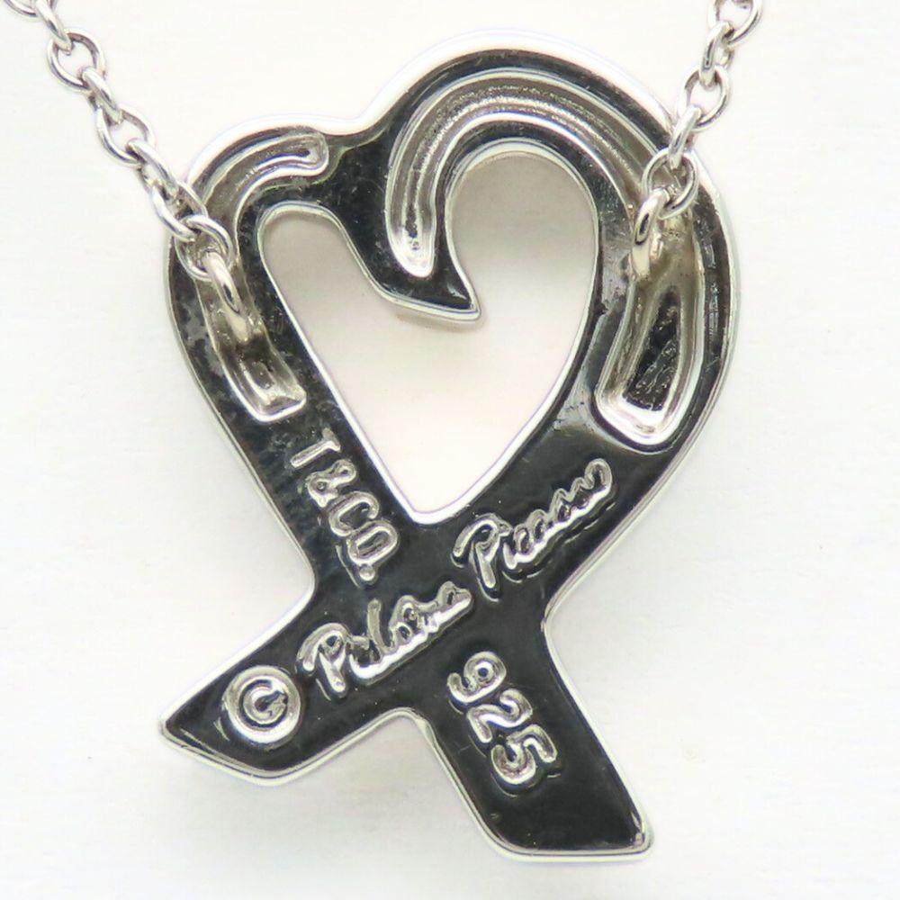 Used TIFFANY&Co. Necklace Loving heart Silver925 2.8g Silver Paloma Picasso