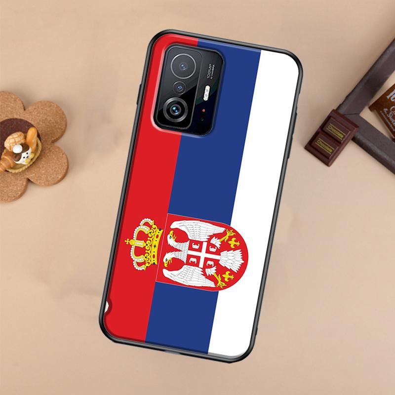 Serbia Flag For POCO X5 X4 X3 F5 Pro M4 M5s F3 F4 GT C40 Phone Case For Xiaomi 12T 11T 13 Pro 12 Lite