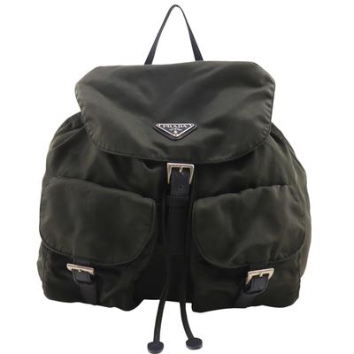 Backpack Daypack Khaki Nylon Women Used
