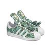 Кроссовки Jeremy Scott x adidas Superstar Money Унисекс Зеленые Обувь-Белый Золотой-Металлик HP6596