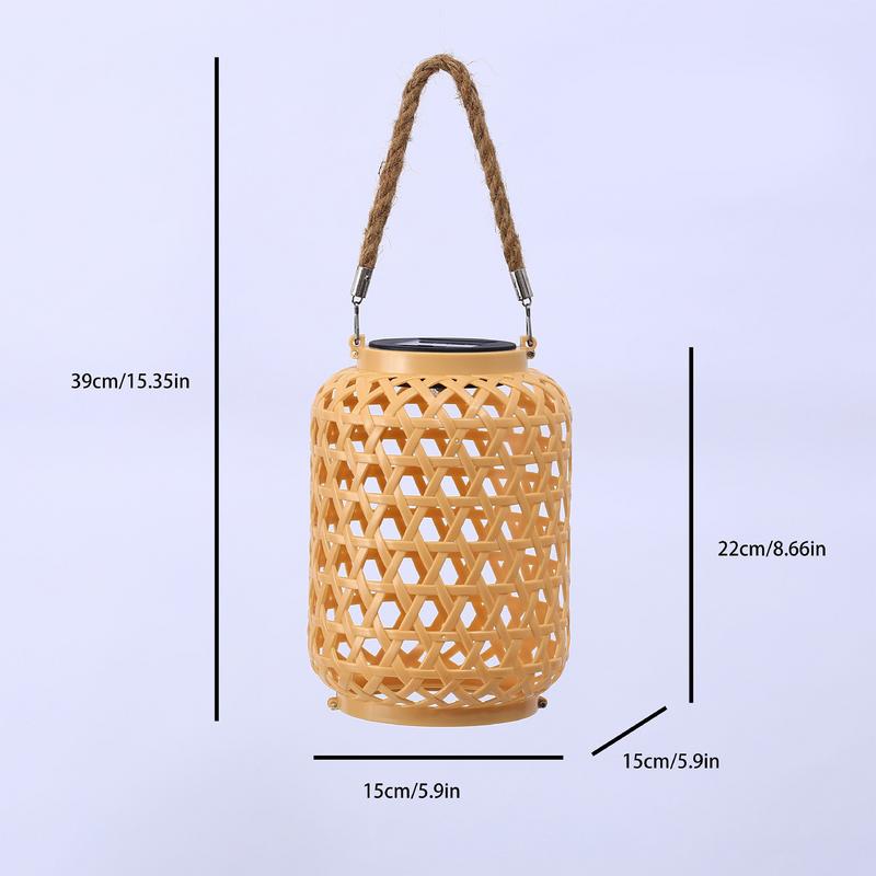 Светодиодный солнечный свет Солнечный подвесной фонарь Ретро солнечный художественный фонарь Декоративный винтажный садовый светильник Уличный пластиковый полый свет