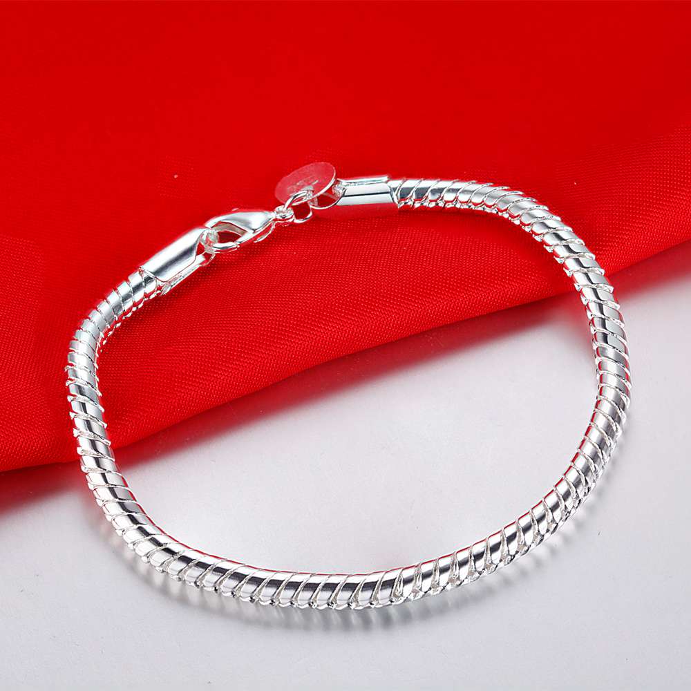 925 Silver Bracelet Heart High Quality Romance Chain For Woman Men Fashion Engagement Party Wedding Jewelry Gift