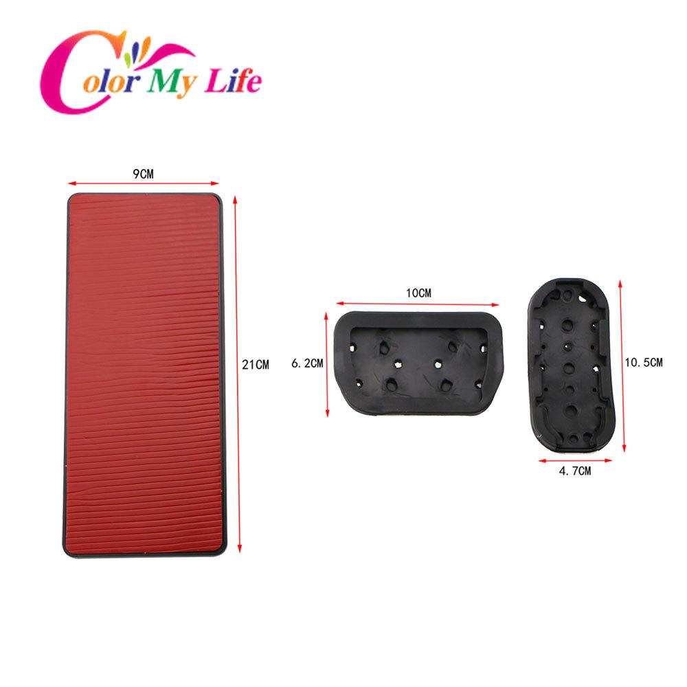 Нескользящая подставка для ног Color My Life, чехол для педали топливного газа, тормоза для Toyota C-HR CHR 2016-2023, аксессуары из нержавеющей стали