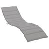 VidaXL Sun Lounger Cushion Grey 200x70x3 Cm Oxford Fabric 314219