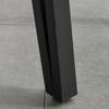 Industrial Design Dining Table Large Top dim. 120L x 60W x 75H cm Black Metal Hairpin Legs MDF Light Oak Look