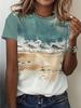 Summer Women's 3D Print T-Shirts Seagull Graphics Cute Animal Short Sleeves Top Round Neck Tees Casual Fashion Women's Clothing