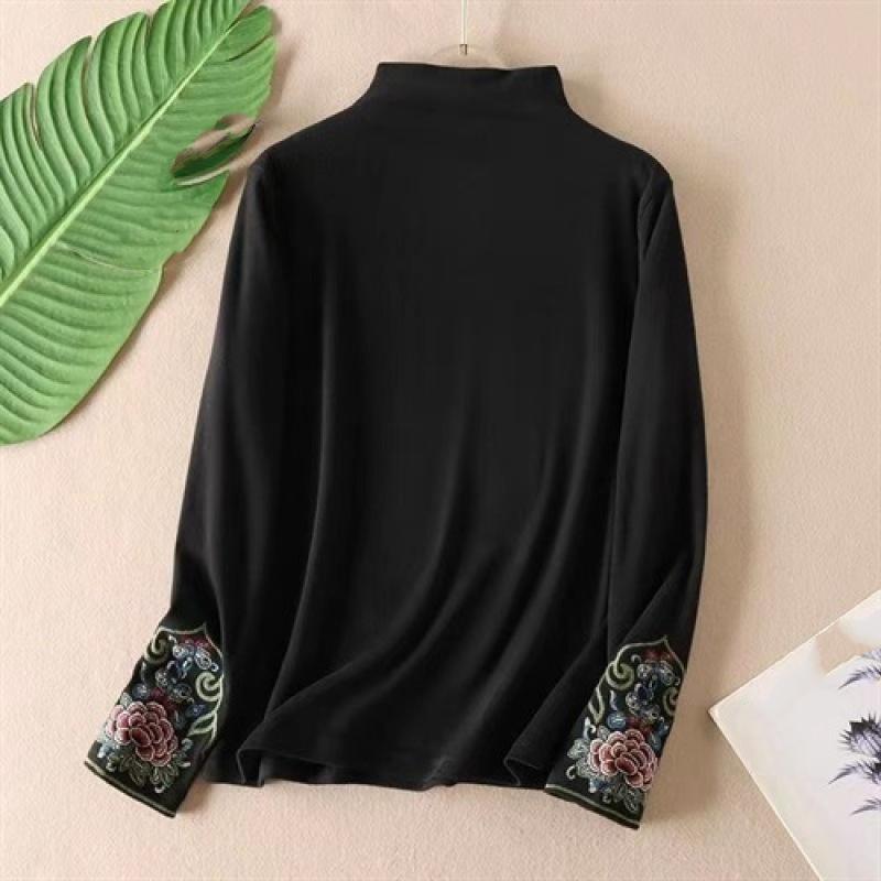 Женский осенне-зимний теплый длинный рукав пуловер большого размера удобный винтажный пуловер повседневный внутренний длинный рукав