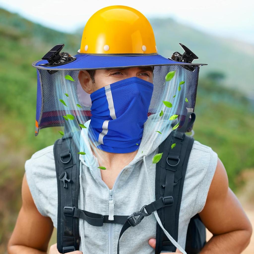 Sun Safety Helmet, Full Safety Helmet, Sun Visor With Solar Fan