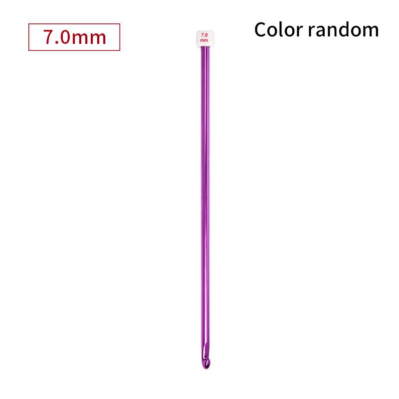 1 шт., иглы для свитера, разноцветные тунисские афганские крючки, длинные алюминиевые ткацкие инструменты, 2,5–8 мм