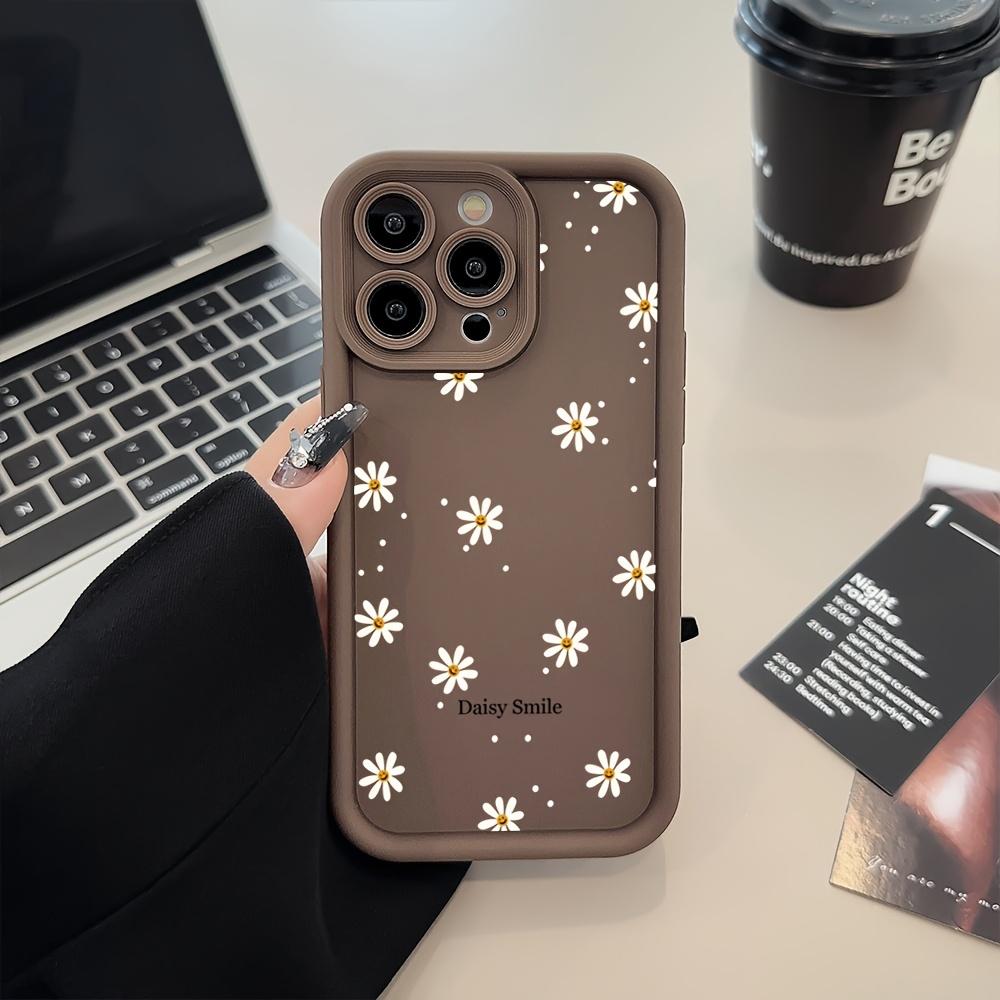 Летний дизайн с цветами ромашки Эстетичный чехол для телефона iPhone 17 Pro Max Чехол iPhone 16 Pro 15 14 13 12 Pro Max Япония Кавайная девушка Мягкий чехол