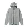 Champion Long Sleeve Stretch Hoodie with Script Logo and TECH TERRY Zip Oxford Size M Men's WEAVE® Hoodie, Gray, (C3-YS105)