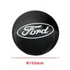 Car Sticker Ford New 2025 Hot 4Pcs 56mm Black Car Wheel Center Hub Badge Logo Emblem Decal Wheel Sticker Styling For Ford Focus