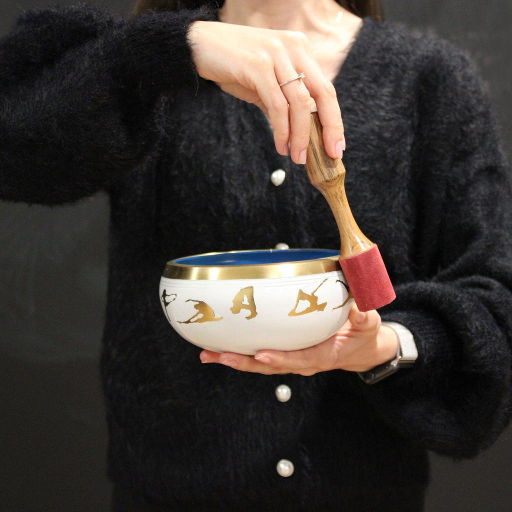 Singing Bowl Set Moon Phase Black 14cm