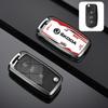 RUDX8 Car Flip Remote Key Fob Case Cover For Skoda Octavia A5 A7 Fabia Superb Kodiaq Karoq Protector Shell Bag Keychain Accessories