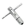 Tool Thread Metric Plug M3-M8 Machine Screw Adjustable Wrench Ratchet Tap Holder Wrench Silver