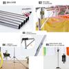 DEWEL Clothes Dryer, Towel Hanger, Futon Hanger, Laundry Hanger, Foldable, Extendable, Multi-functional, for Balcony, Indoor and Outdoor Use, Space-Sa