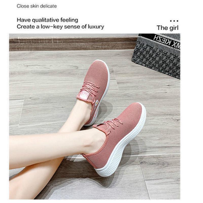 Туфли из ткани Daisy, белые туфли, новые женские весенне-осенние туфли с дышащей сеткой, универсальная повседневная спортивная обувь