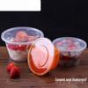 Disposable Round Plastic Food Containers with Lids (50 Sets)