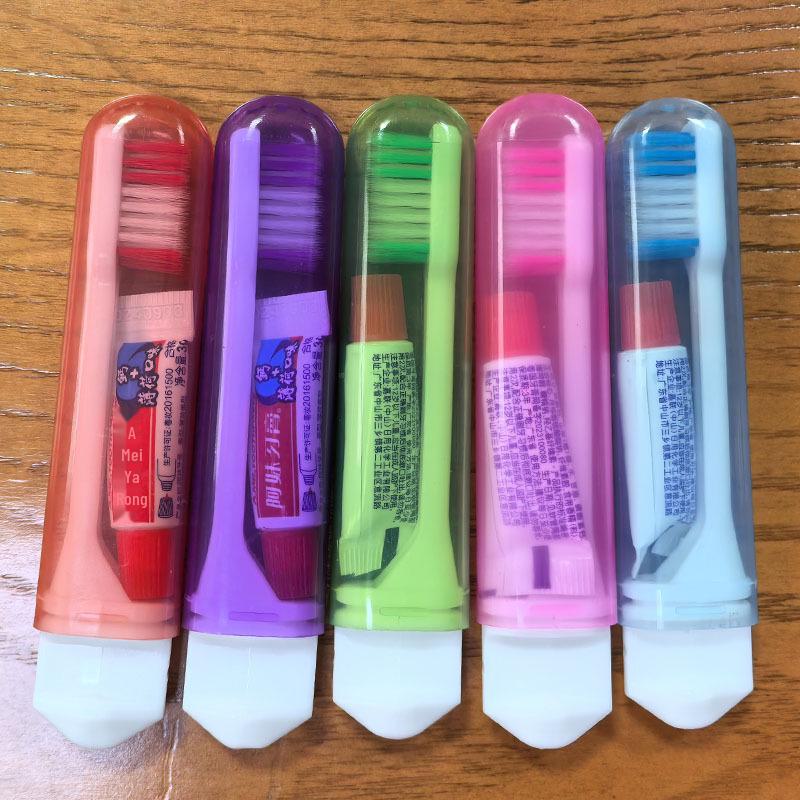 Компактная складная дорожная зубная щетка с мягкой щетиной — размер для взрослых, маленькая головка, многоцветная, портативная