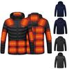 Heated Jackets For Men Women Rechargeable Heated Vest With Hood Plus Size Heating Jackets Winter USB Charging Heating Coat