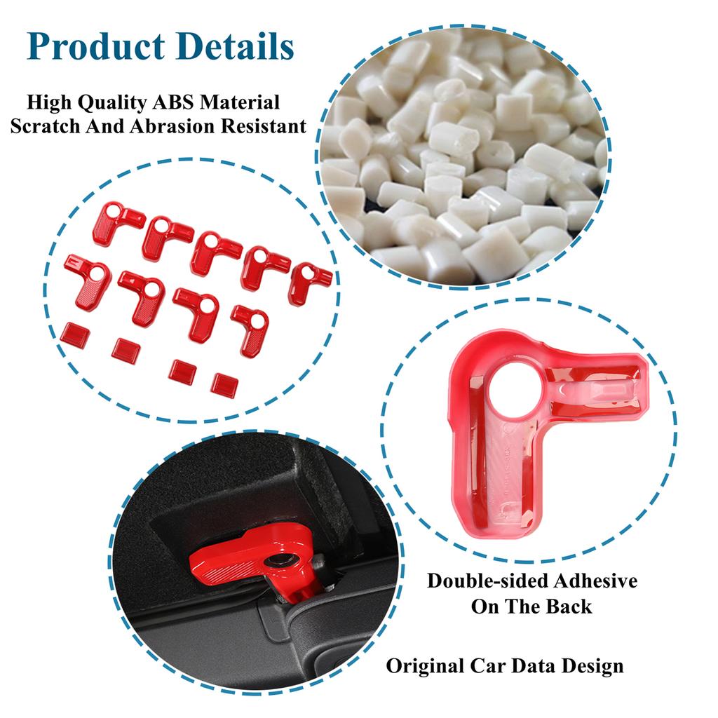 13 шт., переключатель для сноса верхней части автомобиля, украшение на ручку крыши, наклейки для Ford Bronco Sport 2022 2023, интерьер