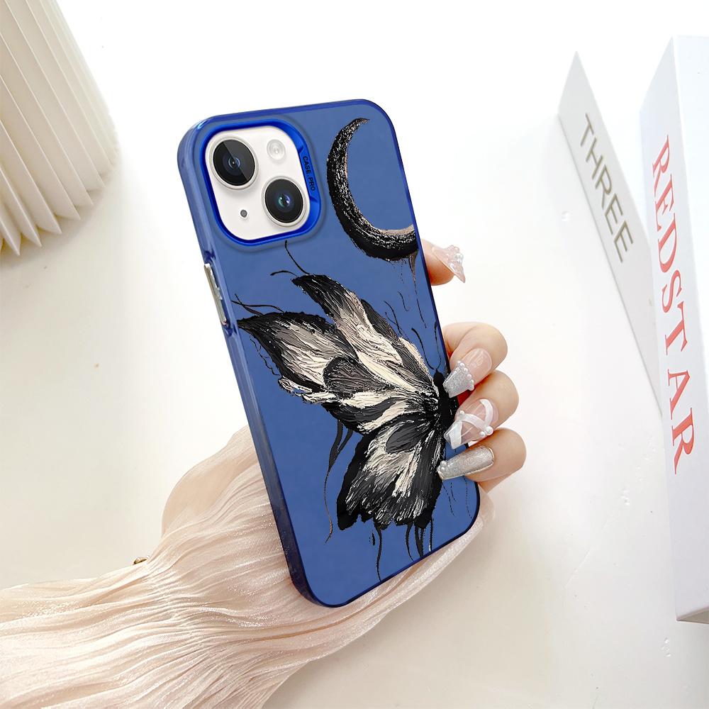 Модный красочный серебристый двусторонний чехол для телефона, мягкий край, жесткий чехол, полная защита, противоударный чехол для телефона для Samsung A16 A55 Xiaomi Redmi 14C Poco C75