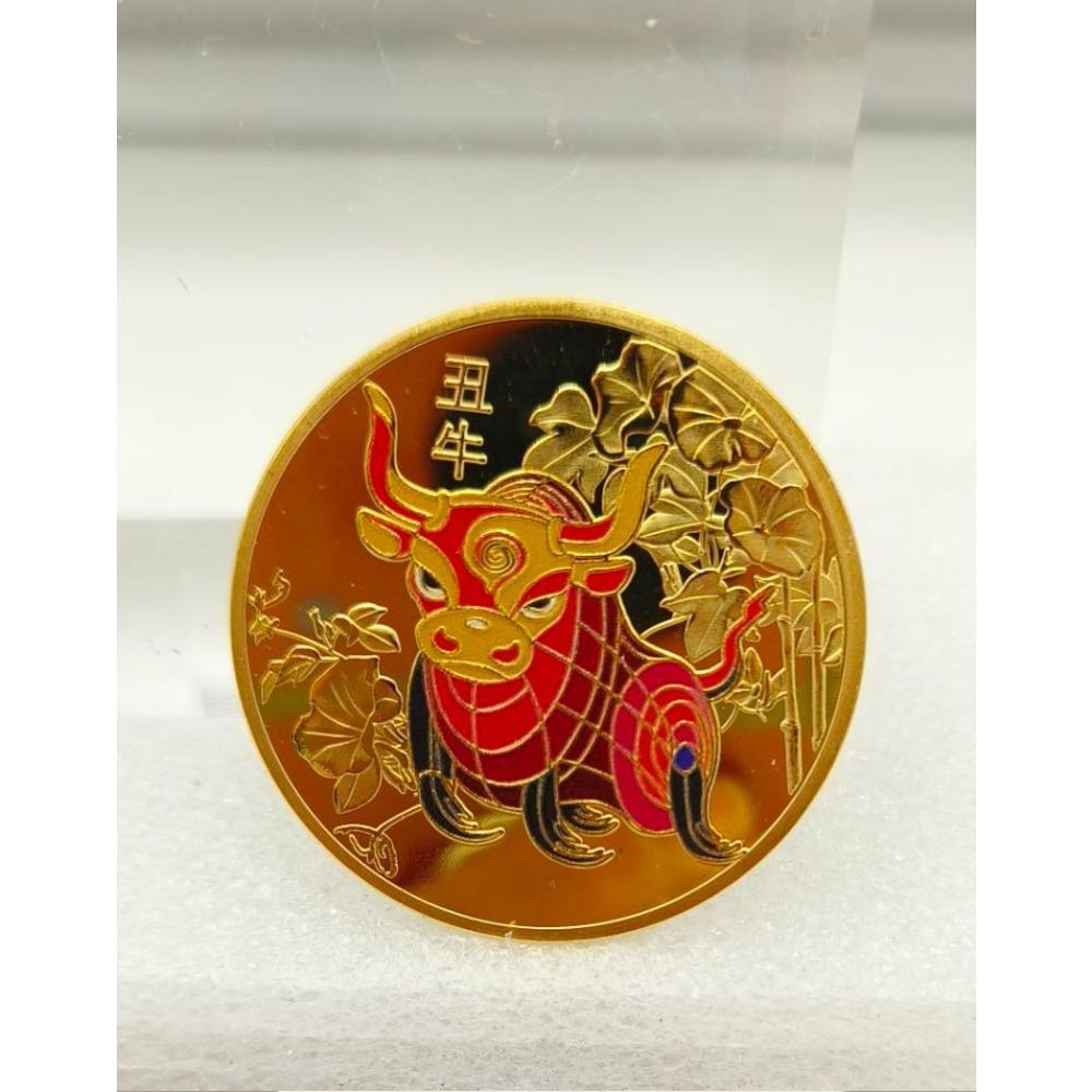 Двенадцать знаков зодиака, Цветные памятные медали, Красная подарочная коробка, Креативные монеты для двенадцати знаков зодиака, Подарки, Рождественский подарок, Наполнители для чулка