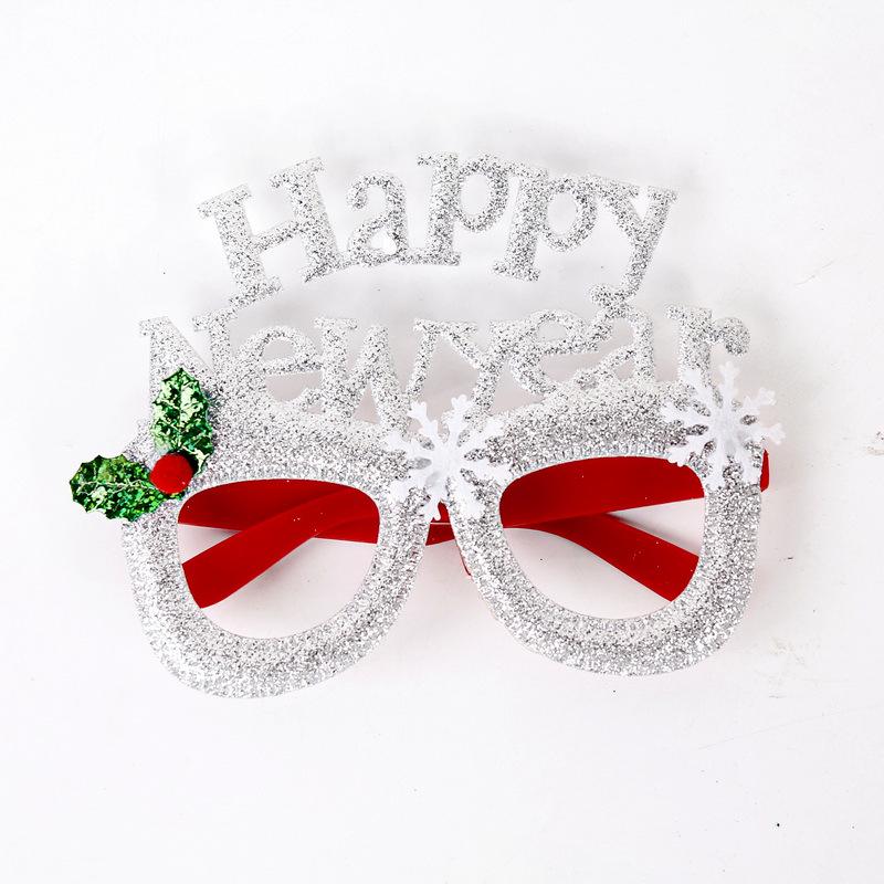 Креативные рождественские очки - Санта, Снеговик, Рога для взрослых и детей