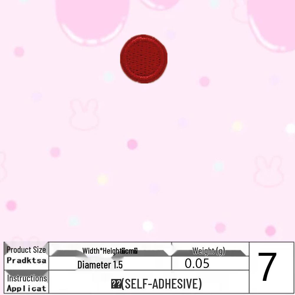 Polka Dot Fabric Patch: Creative DIY and Clothing Decoration Accessory