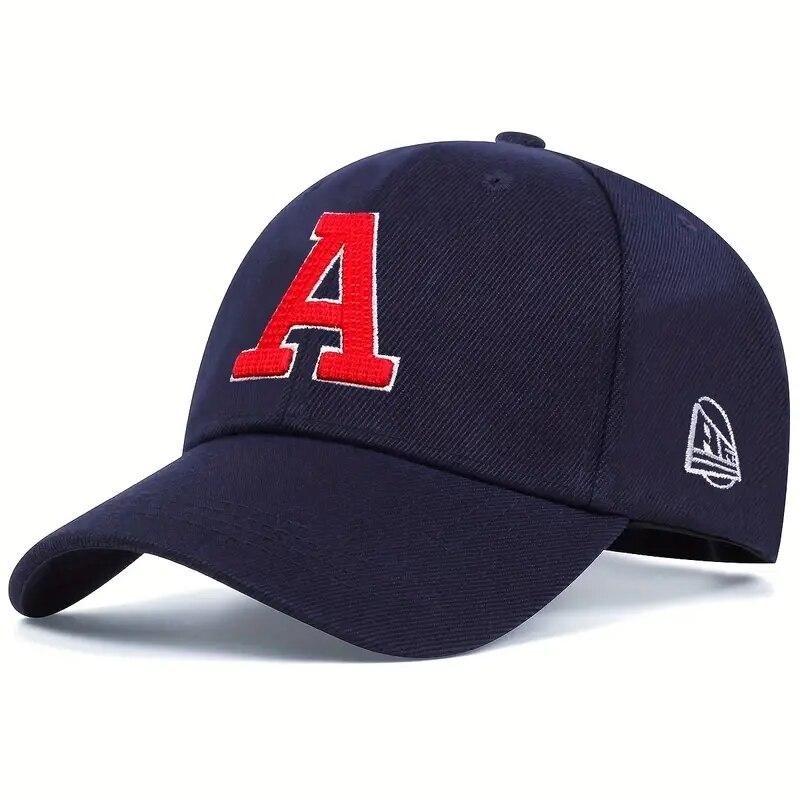 Женские бейсболки Snapback с вышивкой буквы А Весна и Осень Для использования на улице Регулируемые повседневные кепки Кепка от солнца Для мужчин и