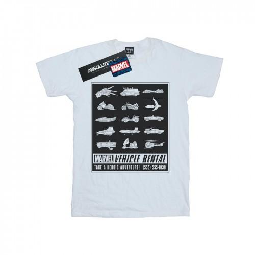 Marvel Mens Vehicle Rentals Mono T-Shirt