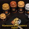 1pcs/100ml/300mlxiajiaer Gold Acrylic Pigment Crafts Picture Frame Sculpture Pearlescent Color Silver Gold Acrylic Pigment